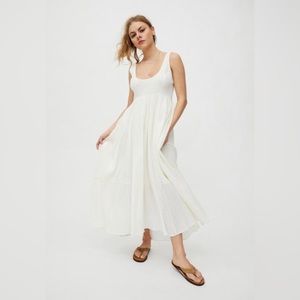 Uo Urban Outfitters Million Miles Maxi Dress White
